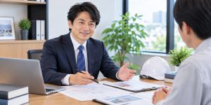 建設業許可申請に関する書類・打ち合わせのイメージ